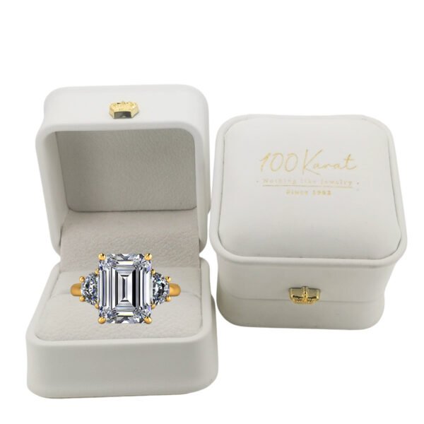 Gold Moissanite Ring (2.00)