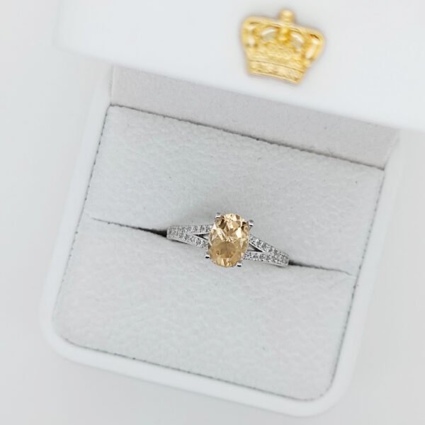 Silver 925 Ring with Citrine
