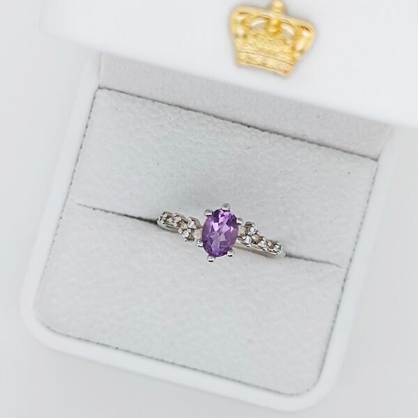Silver 925 Ring with  Amethyst