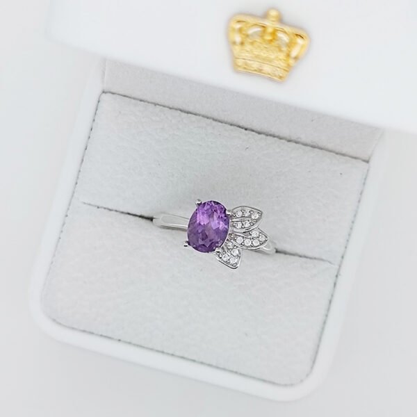 Silver 925 Ring with  Amethyst