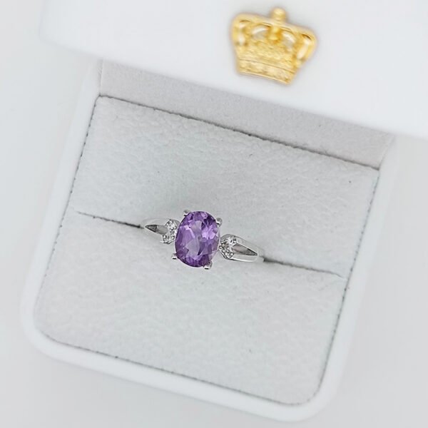 Silver 925 Ring with  Amethyst