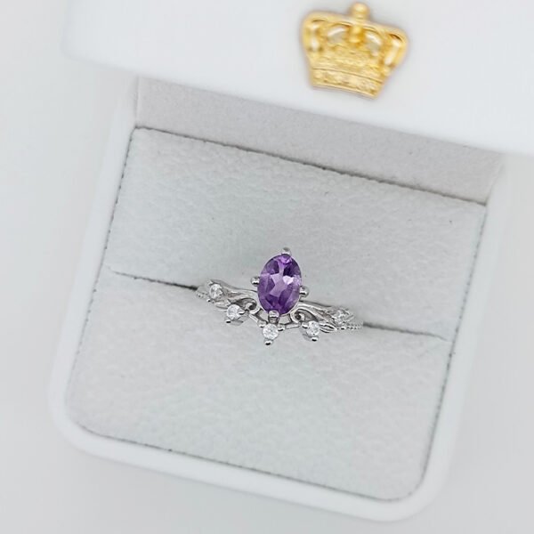 Silver 925 Ring with  Amethyst