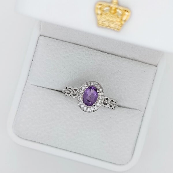 Silver 925 Ring with  Amethyst