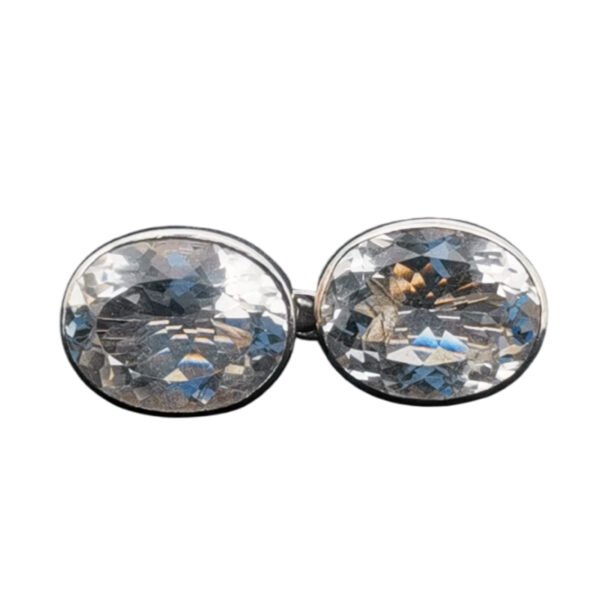 925 Silver Michael Kors oval Gemstone Rainbow Moonstone Earrings