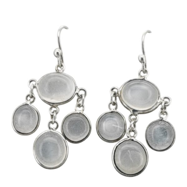 925 Silver Moonstone Earrings