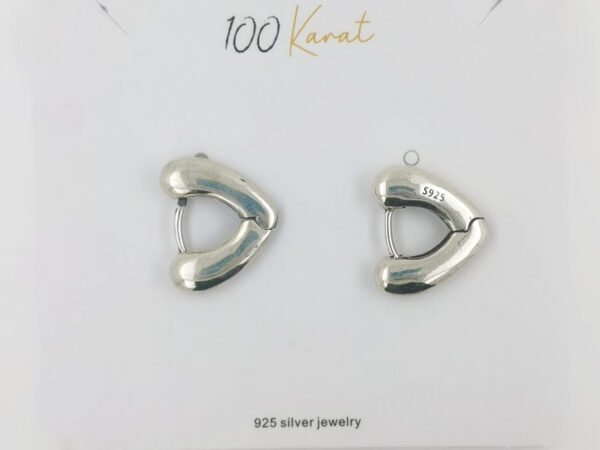 925 Sterling Silver Vintage Huggie Earring