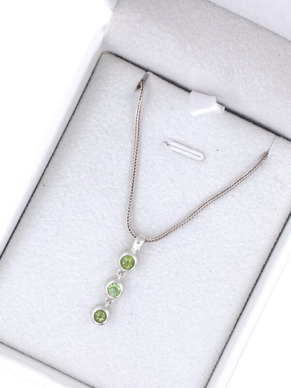 Silver 925 Enrico Lumani Bubbles Peridot Pendant