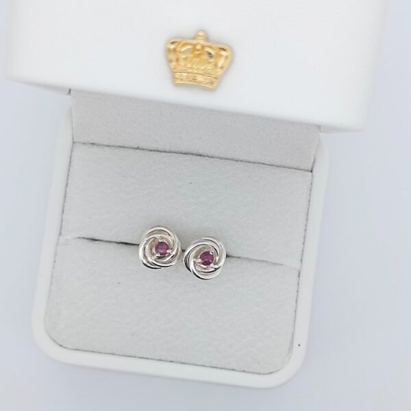 925 Silver Ruby Yard Earrings