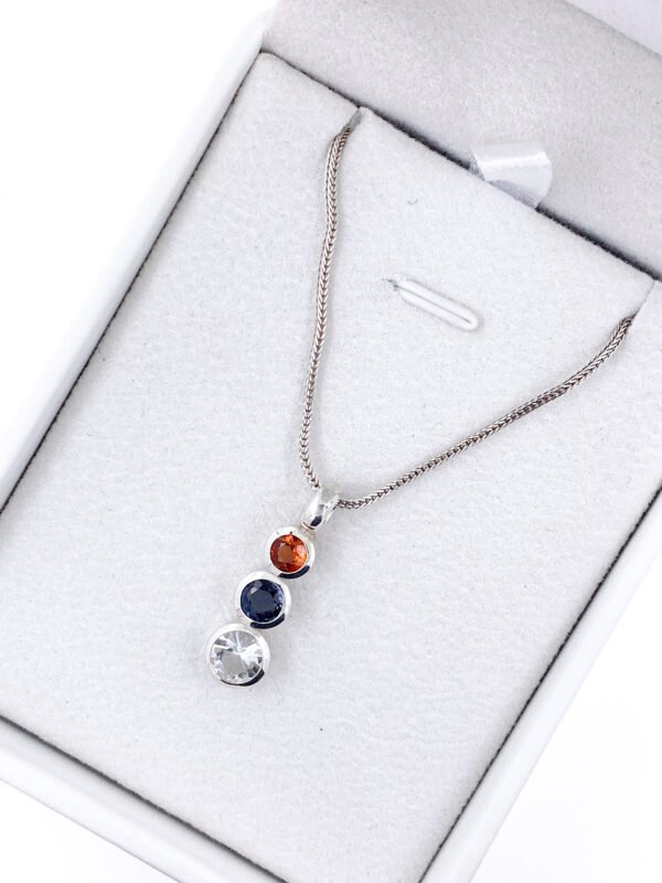 Silver 925 Multi-Coloured Pendant