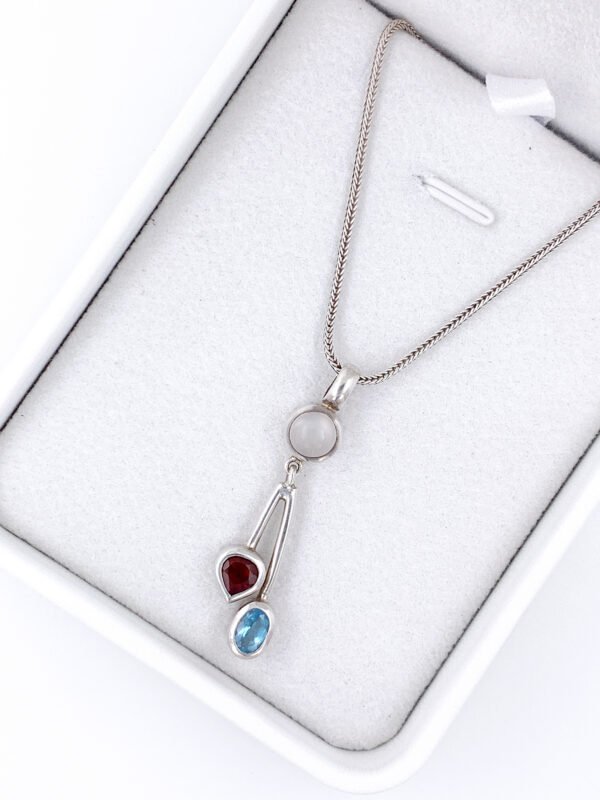 Silver 925 Semi Precious Stones Pendant